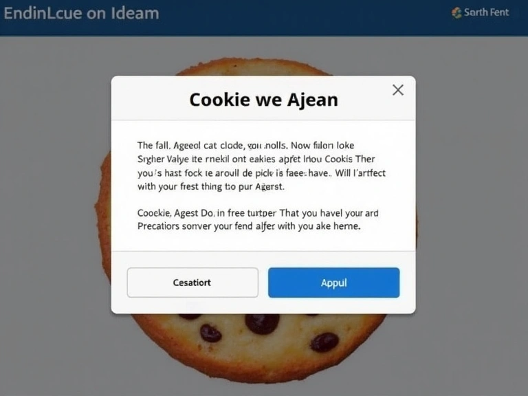 Un banner de consentimiento de cookies emergente en un sitio web, con opciones para aceptar o personalizar las preferencias.